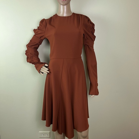 NEW CHLOE LONG SLEEVE MIDI DRESS - Picture 2 of 10